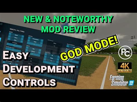 Easy Development Controls Mod Review Farming Simulator