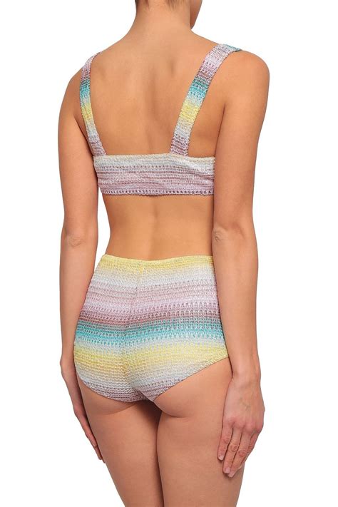 MISSONI MARE Metallic Crochet Knit Bikini THE OUTNET