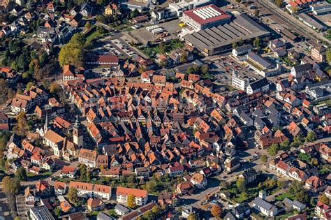 Haslach Im Kinzigtal Von Oben Altstadtbereich Und Innenstadtzentrum