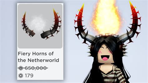 Get Fiery Horns For Cheap Roblox Youtube