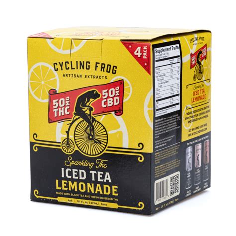 Cycling Frog Thc Cbd Seltzer Pack Iced Tea Lemonade Cannabuddy