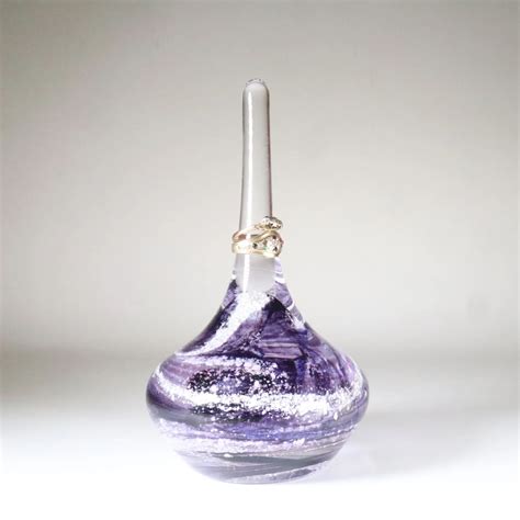 Hand Blown Glass Cremation Ashes Into Glass Ring Stand Celebration Of Life Store By Memoria