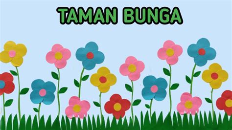 Taman Bunga Warna Warni Dari Kertas Origami Youtube