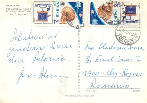 Several Aspects Old Town Warsaw Poland Postcard Europe Poland