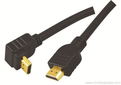 Right Angled L Shape HDMI Cable Gold Plated Male To Male 1080P HDTV