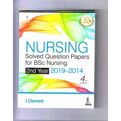 Nursing Solved Question Papers For Bsc Nursing 2nd Year 2019 2014 4th