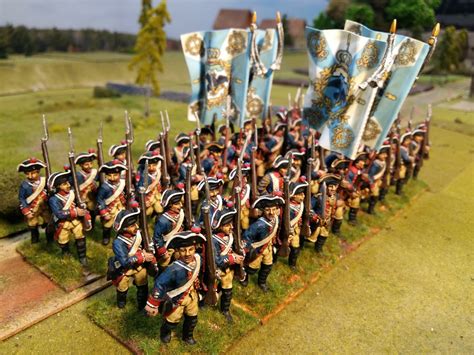 Painting Wargames Figures 40mm Two Battalions Of Prussian Ir12 Von