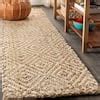 Jonathan Y Hira Hand Woven Diamond Chunky Jute Natural Ft X Ft