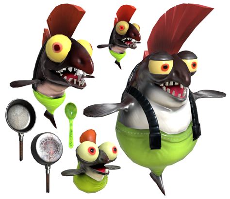 File S Lesser Salmonids Models Png Inkipedia The Splatoon Wiki