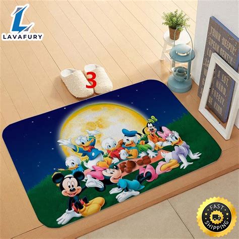 Mickey Head Welcome Disney Door Mat Lavafury