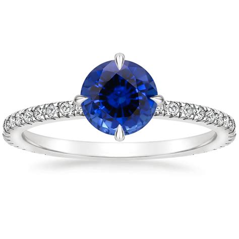 Sapphire Polaris Diamond Ring In 18k White Gold