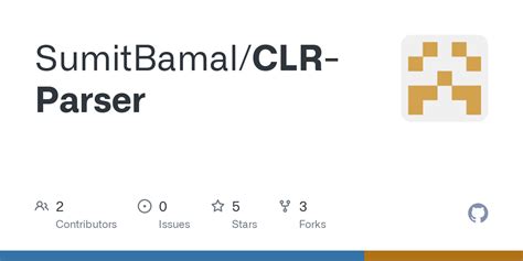 Github Sumitbamal Clr Parser