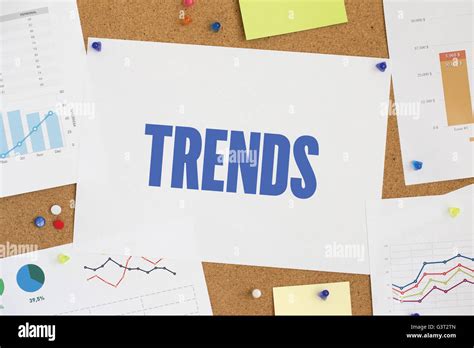 charts  graphs showing  results  trends word written paper