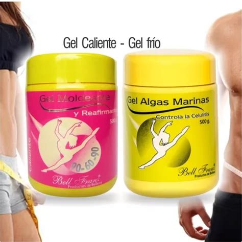 Combo Gel Caliente Gel Frio Algas Marinas Reductor Abdomen Cuotas