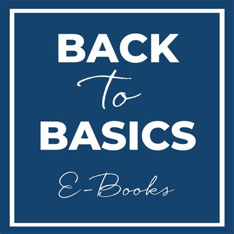 Back to Basics E-books | TeamSelfCare