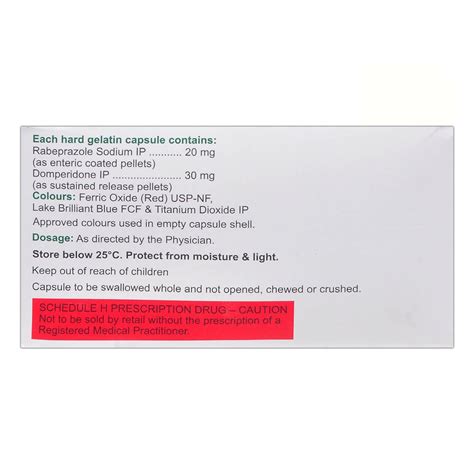 Rabesec D SR Capsule 10 S Price Uses Side Effects Composition