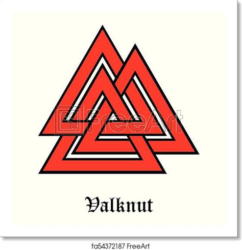 Valknut Vector At Collection Of Valknut Vector Free