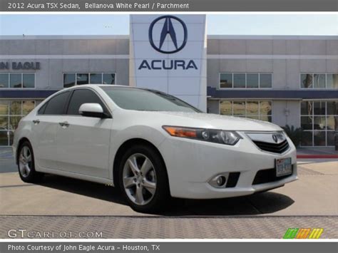 Bellanova White Pearl 2012 Acura TSX Sedan Parchment Interior