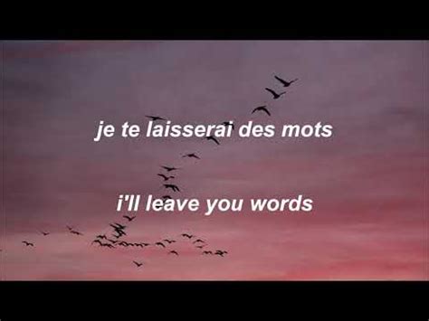 Je Te Laisserai Des Mots Patrick Watson Lyrics With English