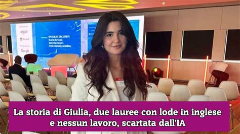 La Storia Di Giulia Due Lauree Con Lode In Inglese E Nessun Lavoro