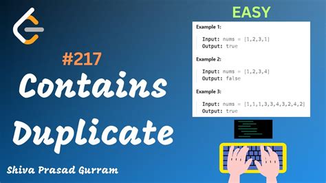 5 Contains Duplicate Leetcode 217 Solved In 4 Ways YouTube