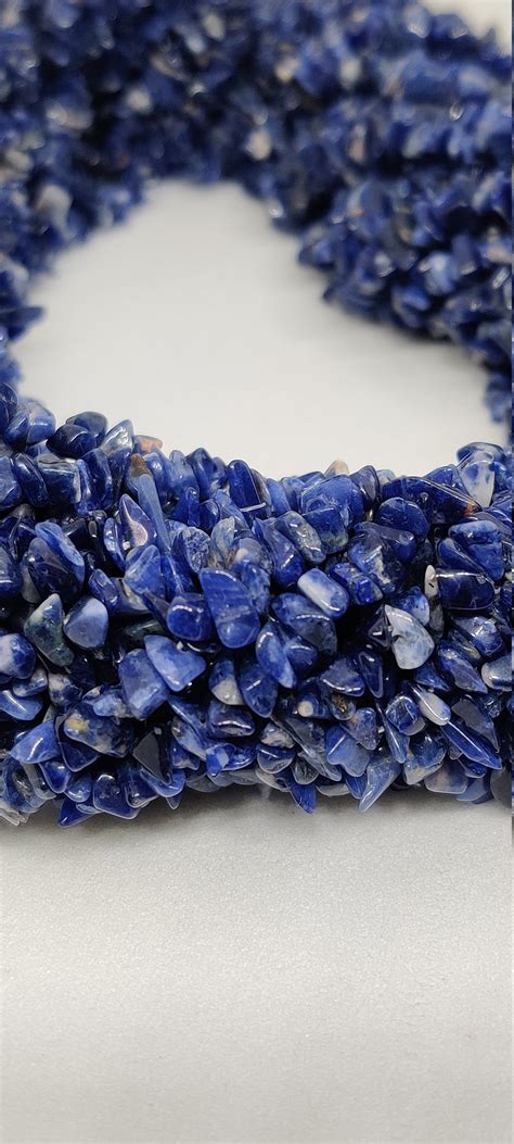 35 Inches Long Natural Sodalite Chipssodalite Chips Etsy In 2022