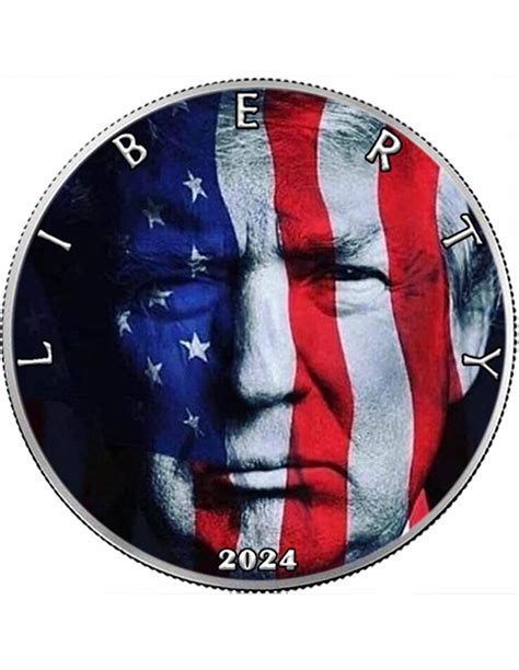 December Trump Presidential Calendar Oz Silver Coin Usa