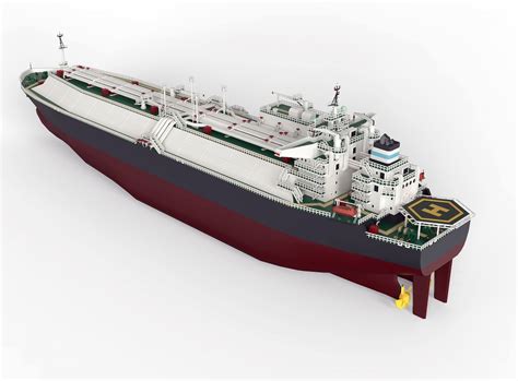 LNG Gas Carrier 4 Colors - 3D Model by IgorYerm