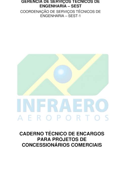 Pdf Caderno T Cnico De Encargos Para Projetos De Licitacao