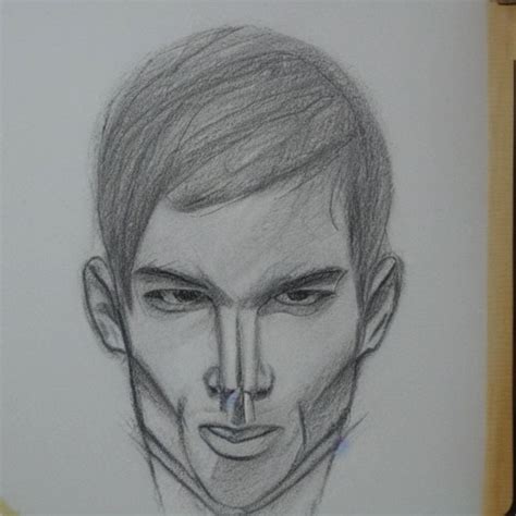 Pencil Sketch Face Man Arthub Ai