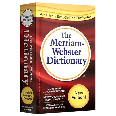 韦氏英英字典英文原版英语词典韦小红The Merriam Webster Dictionary美语字典辞典搭单词的力量Word Power