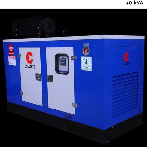 40 Kva Escort Silent Diesel Generator At Rs 450000piece In Bhubaneswar