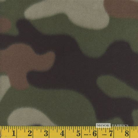 Polar Fleece New Camo Mook Fabrics