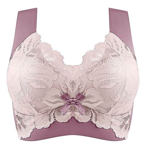 Munlar Wire Free Women S Bra Push Up High Support Pink Comfort Bra