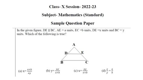 In The Given Figure De Bc Ae A Units Ec B Units De X Units