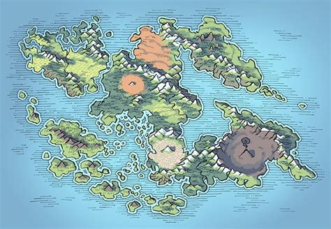 RPG World Map – The Provinces of Wei by 2-Minute Table Top