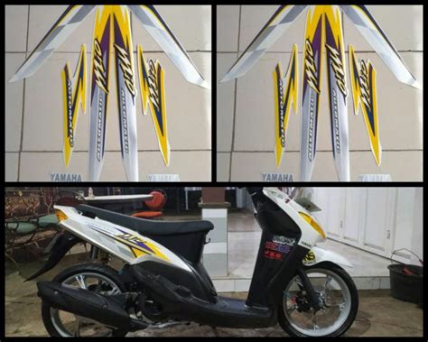 STICKER STRIPING LIS LES POLET BODY MOTOR YAMAHA MIO SPORTY 2003 2004