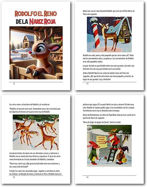 Cuento Rodolfo El Reno De La Nariz Roja Pdf Cuento Navide O De Rodolfo