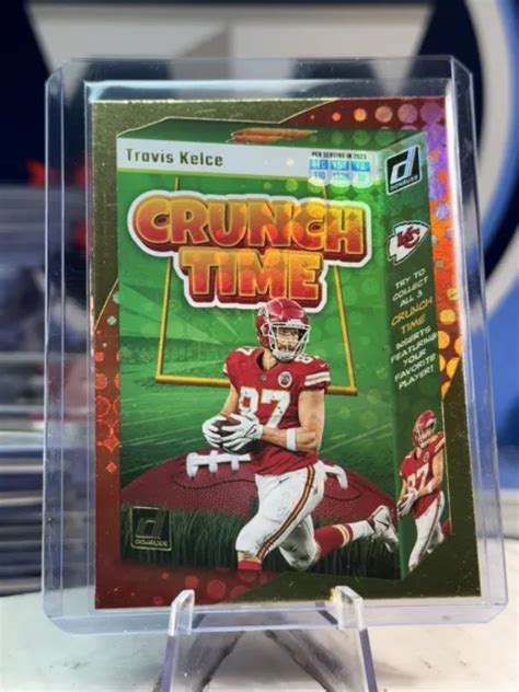 2023 DONRUSS FOOTBALL Travis Kelce Crunch Time SSP Case Hit Kansas