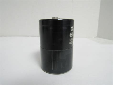 HITACHI HCG F4A CAPACITOR 680 MFD 400 VDC SURGE 450 VDC POSTIVE 33 A7