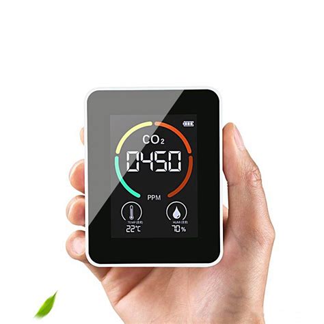 3in1 Portable Carbon Dioxide Detector With LCD Digital Temp Humidity