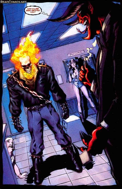 Ghost Rider Johnny Blaze Ghost Rider Marvel Chill Comic Art Comic