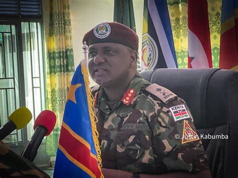 General Jeff Nyagah Wayoboraga Ingabo Za EAC Muri DRC Yeguye Kubera