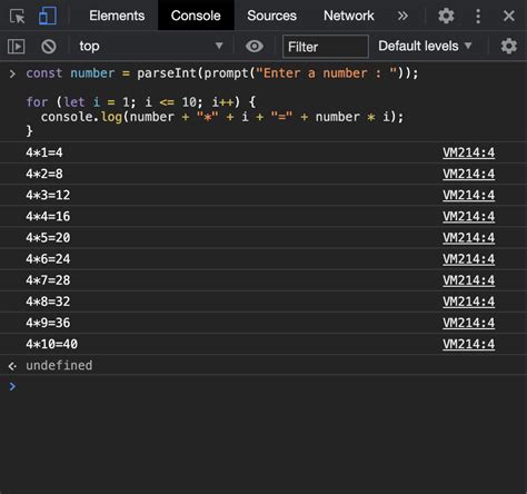 How To Print A Multiplication Table In Html Css And Javascript