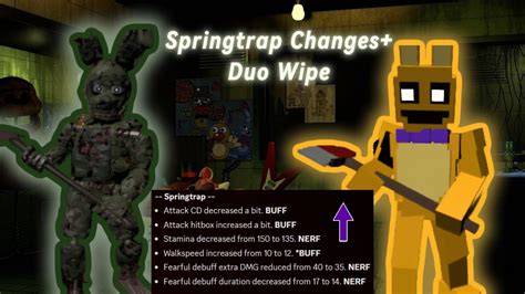 SPRINGTRAP PLAGUE RETURNING Duo Springtrap Pillar Chase 2 YouTube