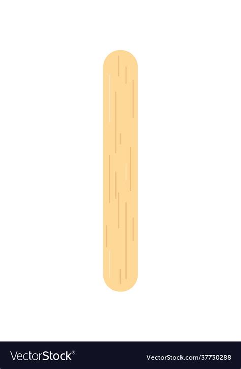 Popsicle Stick For Ice Cream Or Medical Tongue Vector Image