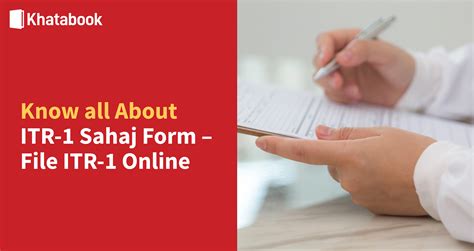 Introduction To Itr Form And Itr Sahaj Form Filing Khatabook