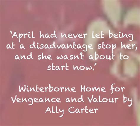 Winterborne Home for Vengeance and Valour by Ally Carter | Ally carter ...