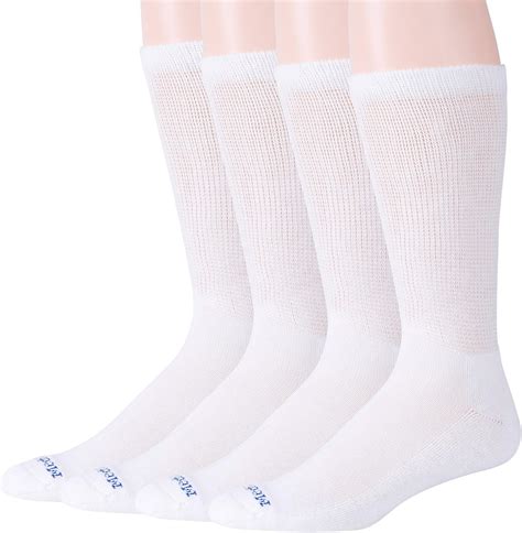 Medipeds Mens 8 Pack Diabetic Crew Socks With Non Binding Top Amazonca Clothing And Accessories