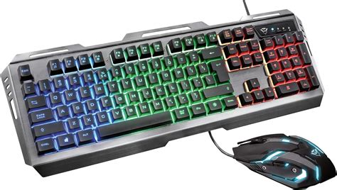 Trust Gaming Gxt Tural Usb Kit Tastiera Con Led Anti Ghosting